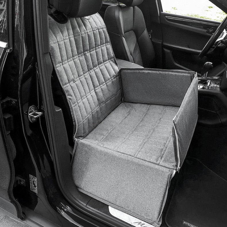 Padded Dog Car Seat Basket – Cosy Safe Travel Secure & Non-Slip