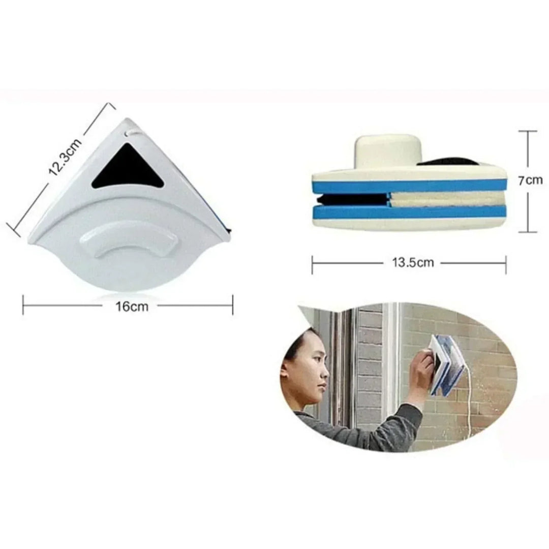 Magnetic Window Cleaner – Dual-Sided Effortless Glass Cleaning & Safety Rope