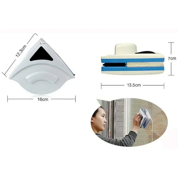 Magnetic Window Cleaner – Dual-Sided Effortless Glass Cleaning & Safety Rope