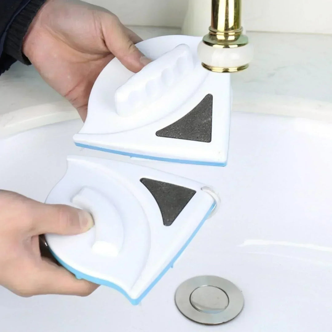 Magnetic Window Cleaner – Dual-Sided Effortless Glass Cleaning & Safety Rope