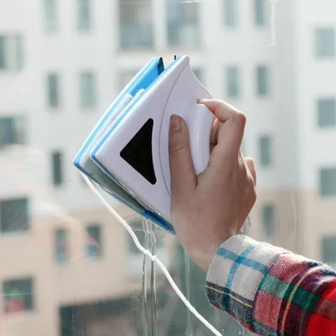 Magnetic Window Cleaner – Dual-Sided Effortless Glass Cleaning & Safety Rope