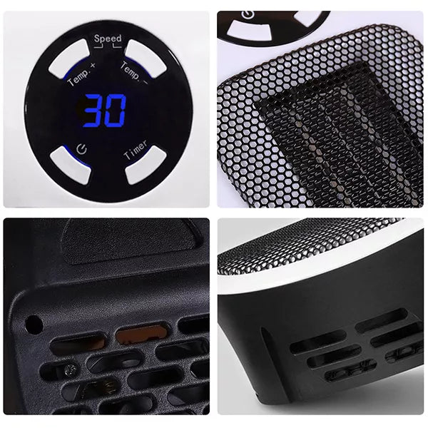 Ceramic Fan Heater – Remote Control & Wall Mountable