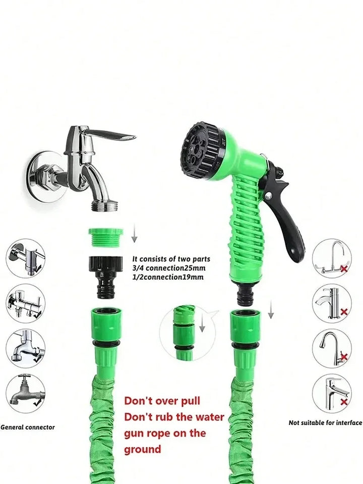 Expandable Garden Hose – Lightweight Kink-Free Outdoor Watering & Spray Nozzle