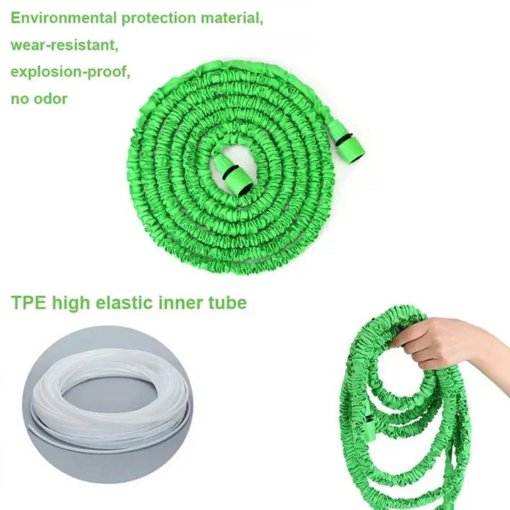 Expandable Garden Hose – Lightweight Kink-Free Outdoor Watering & Spray Nozzle