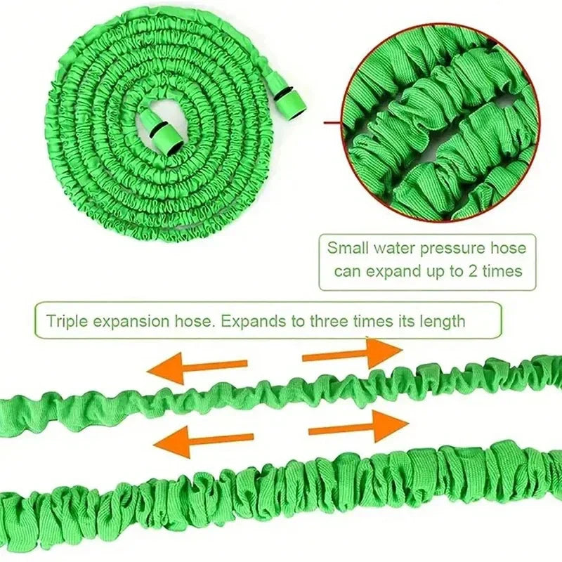 Expandable Garden Hose – Lightweight Kink-Free Outdoor Watering & Spray Nozzle