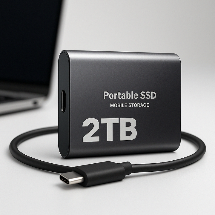 External Hard Drive Portable SSD USB C Mobile Storage 2TB
