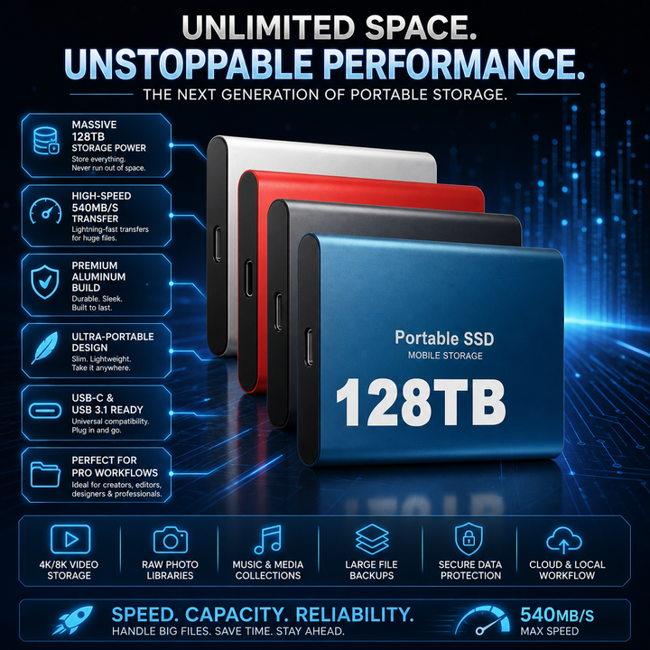 Portable SSD External Drive – High-Speed USB Storage