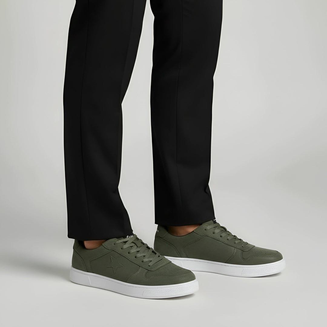 Men's Low-Top Lace-Up Casual Sneakers