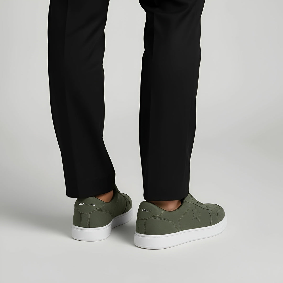 Men's Low-Top Lace-Up Casual Sneakers