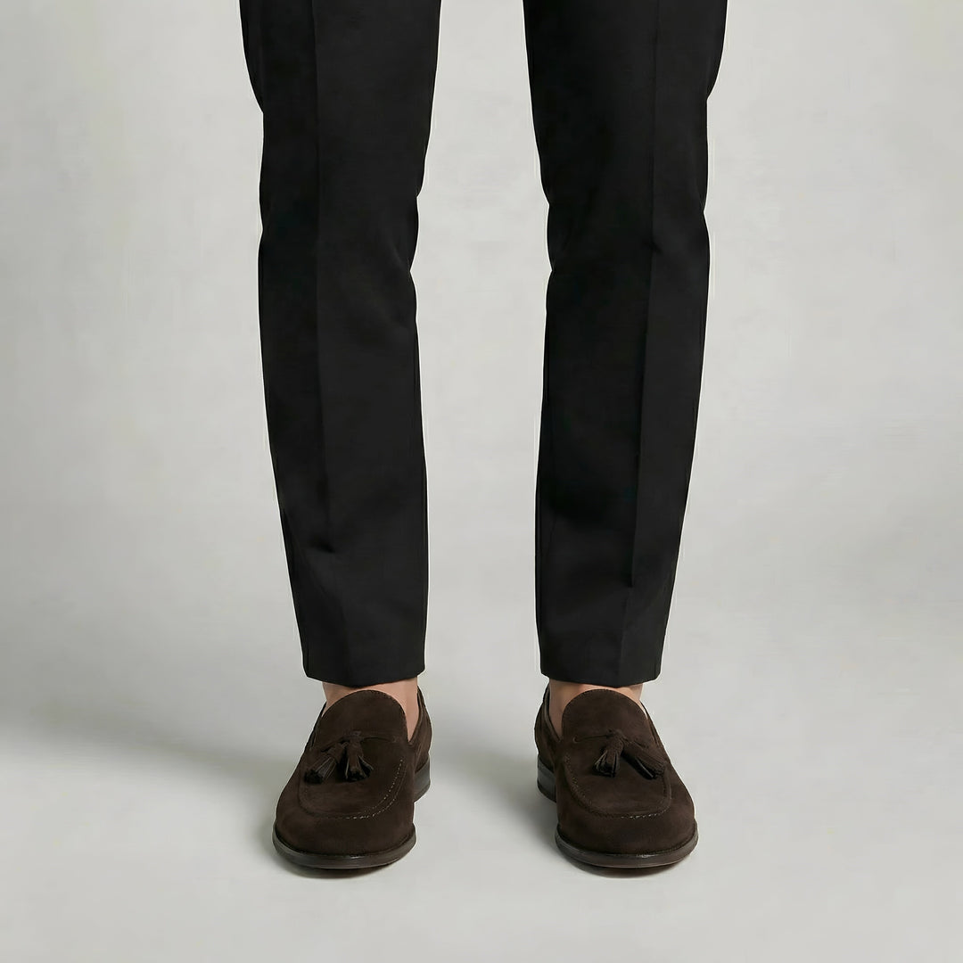 Men's Suede Tassel Slip-On Loafers