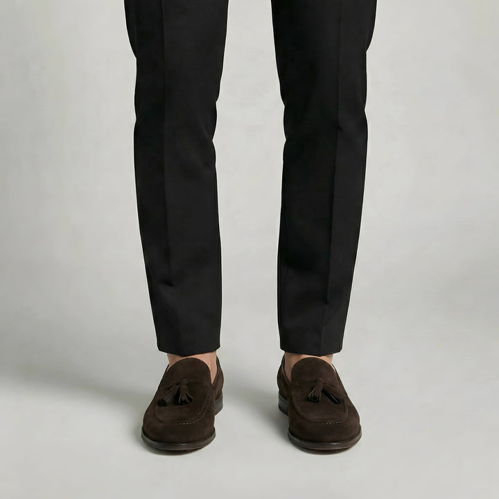 Men's Suede Tassel Slip-On Loafers