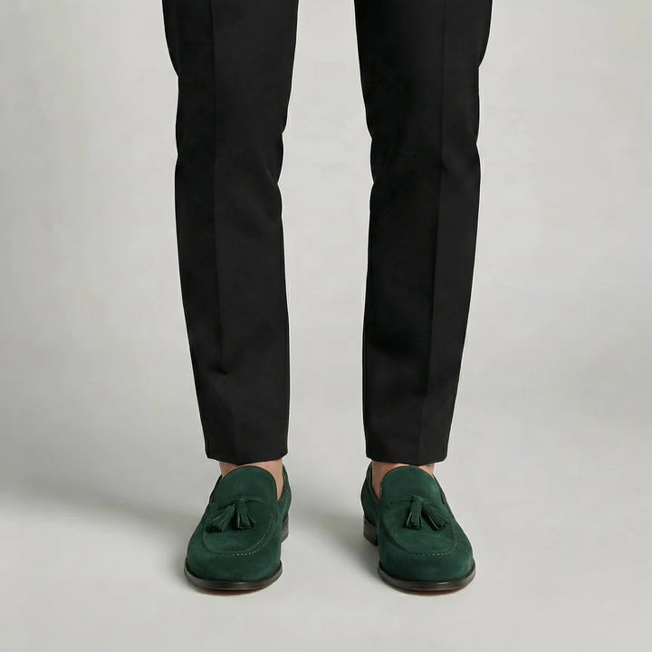 Men's Suede Tassel Slip-On Loafers