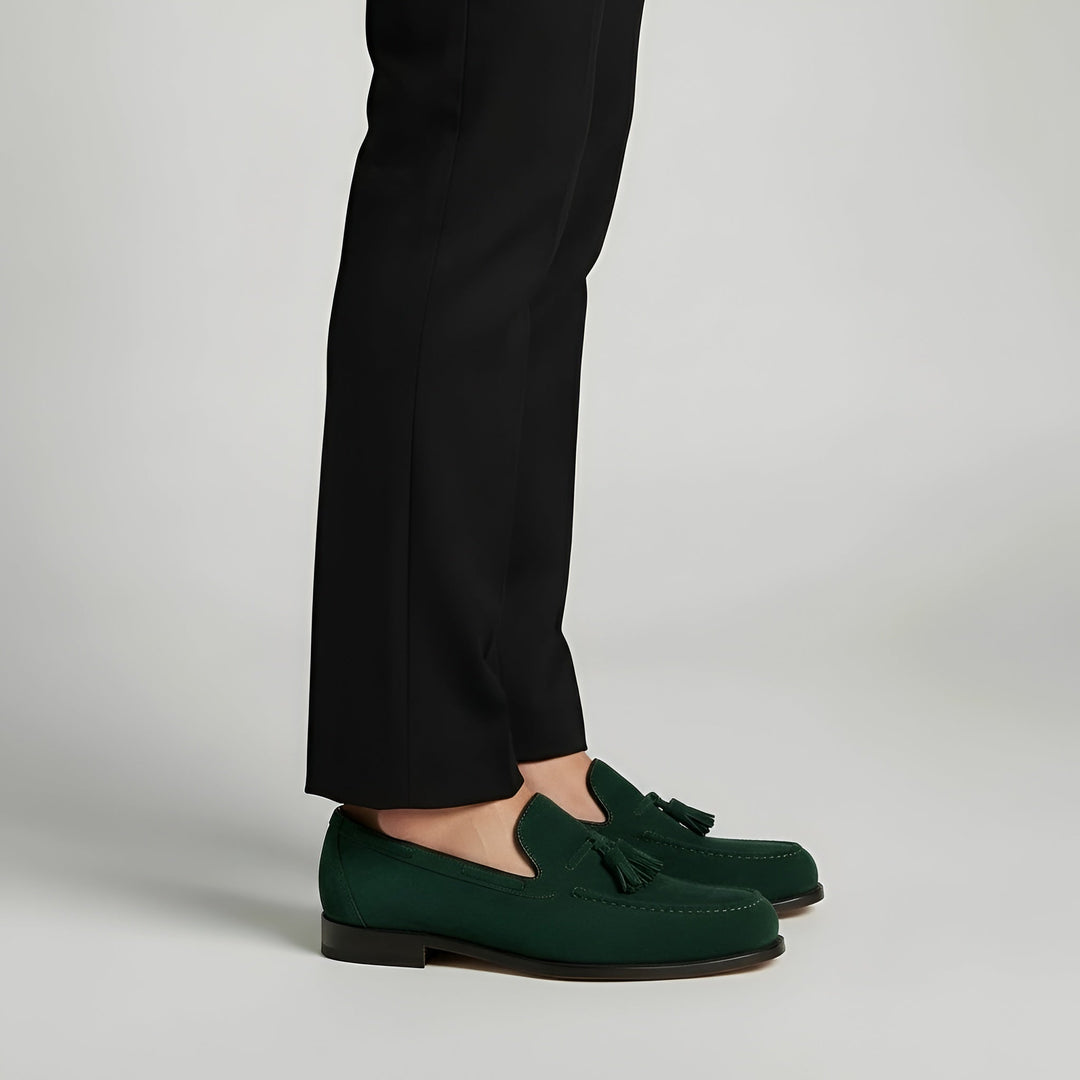 Men's Suede Tassel Slip-On Loafers
