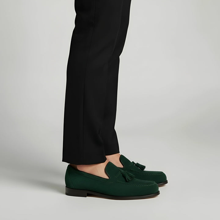 Men's Suede Tassel Slip-On Loafers