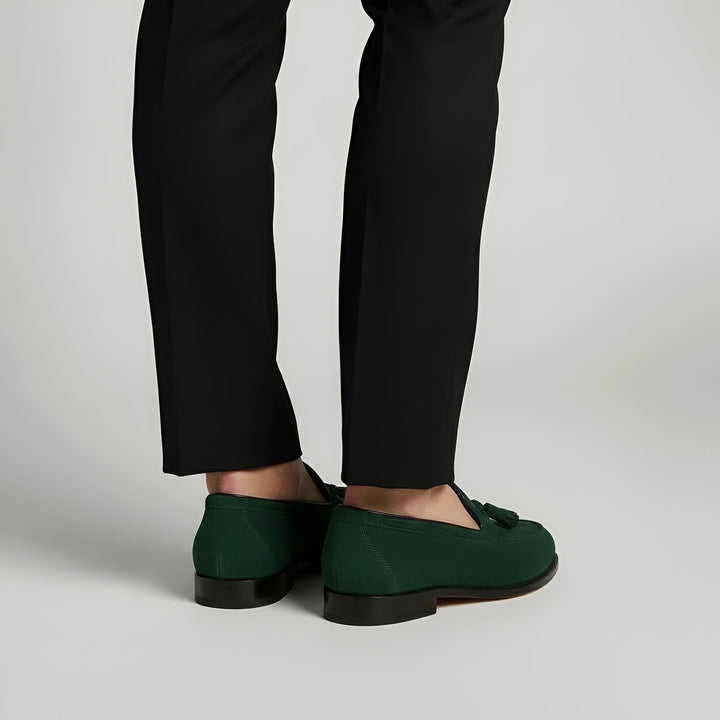Men's Suede Tassel Slip-On Loafers