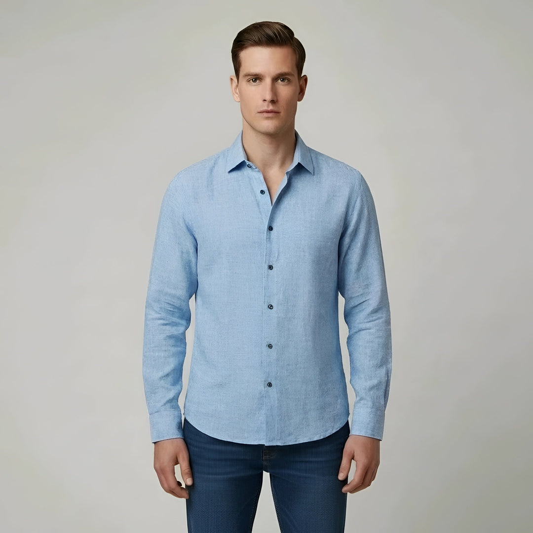 Men's Long Sleeve Casual Slim Fit Shirt
