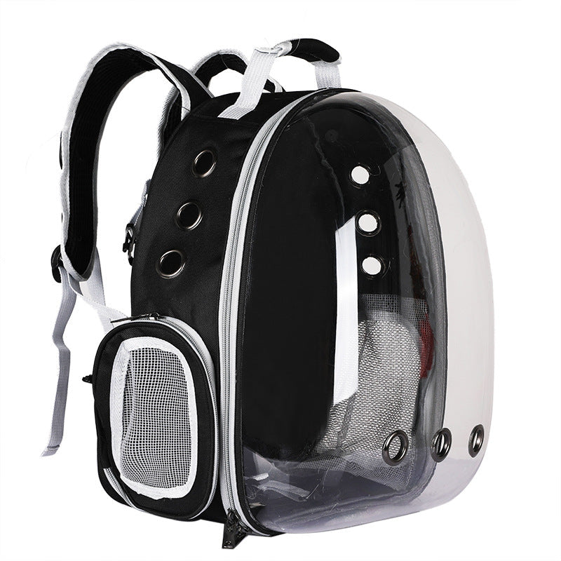 Foldable Pet Carrier Backpack – Ventilated Clear View Cats & Small Dogs