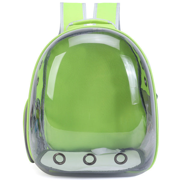 Foldable Pet Carrier Backpack – Ventilated Clear View Cats & Small Dogs
