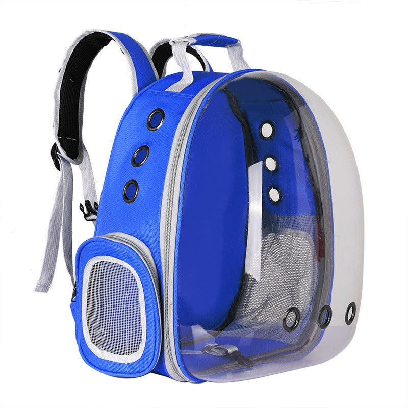Foldable Pet Carrier Backpack – Ventilated Clear View Cats & Small Dogs