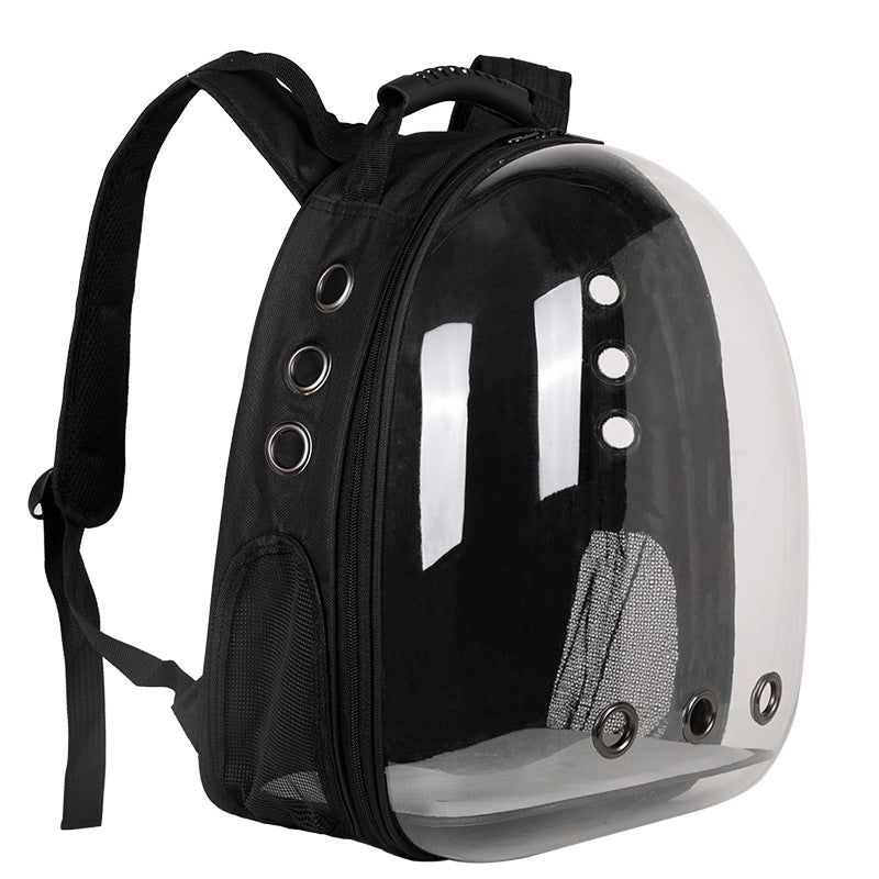Foldable Pet Carrier Backpack – Ventilated Clear View Cats & Small Dogs