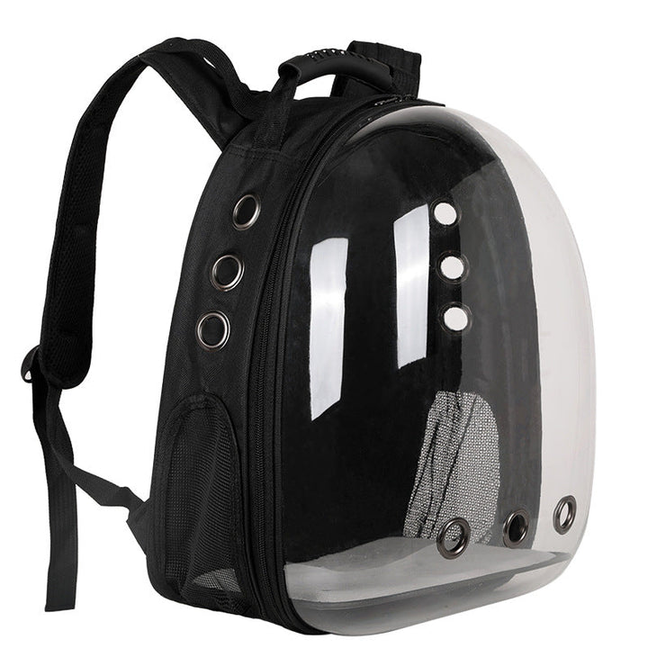 Foldable Pet Carrier Backpack – Ventilated Clear View Cats & Small Dogs
