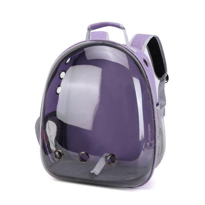 Foldable Pet Carrier Backpack – Ventilated Clear View Cats & Small Dogs