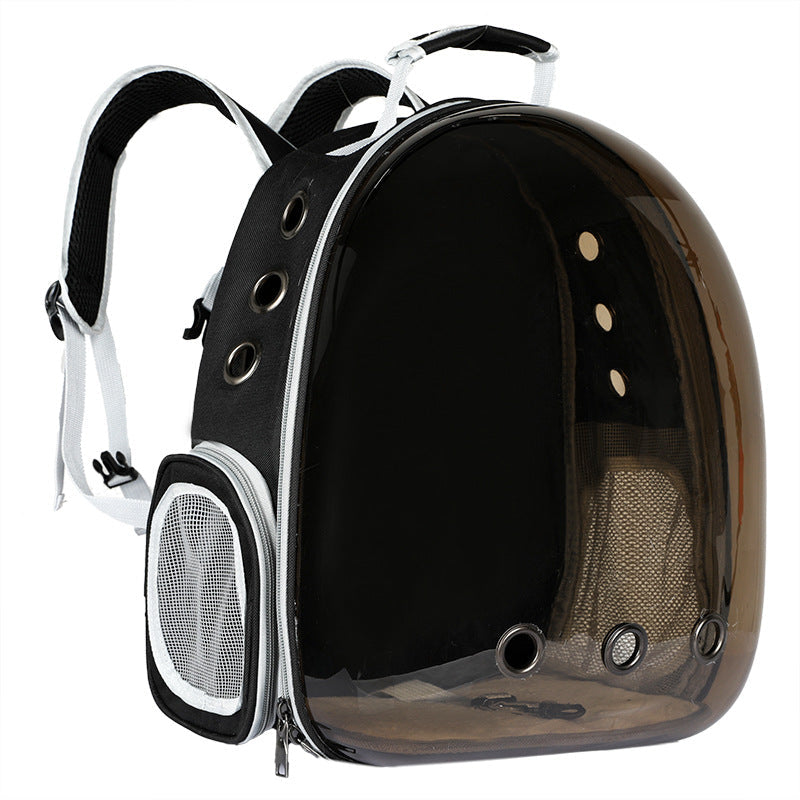 Foldable Pet Carrier Backpack – Ventilated Clear View Cats & Small Dogs