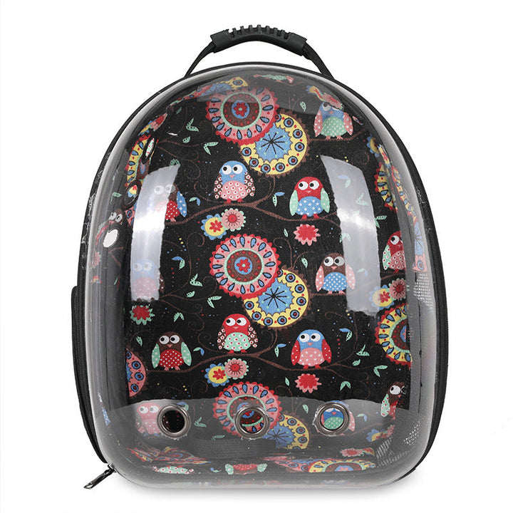 Foldable Pet Carrier Backpack – Ventilated Clear View Cats & Small Dogs