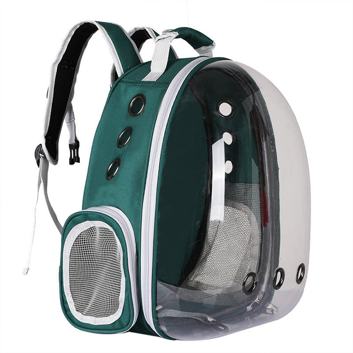 Foldable Pet Carrier Backpack – Ventilated Clear View Cats & Small Dogs