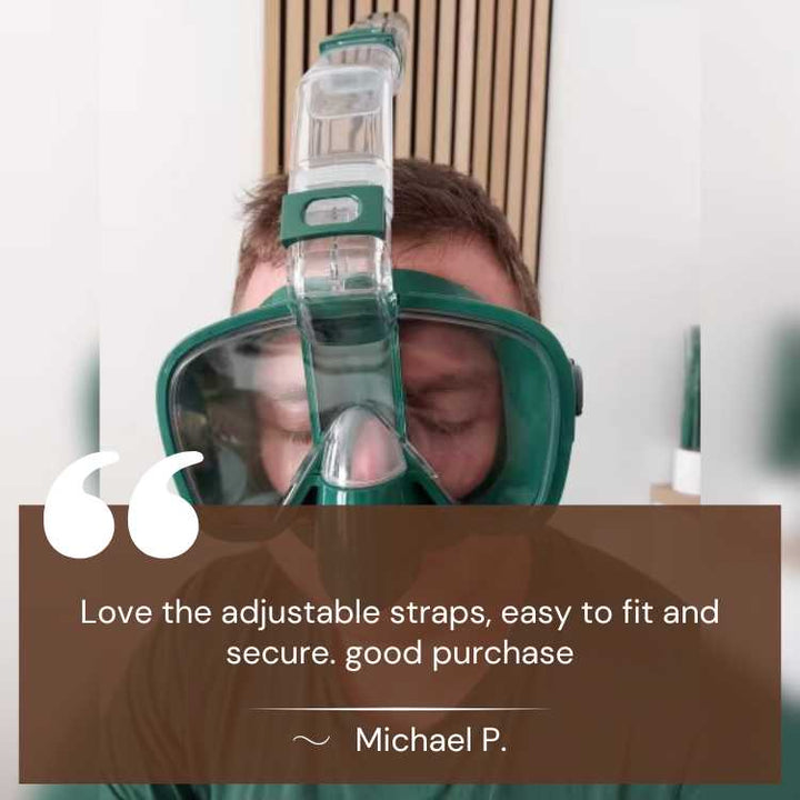 Snorkel Mask – 180° Panoramic View Foldable & Anti-Fog