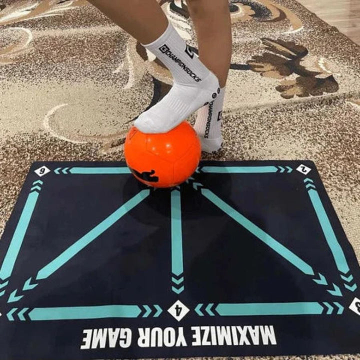 Youth Football Training Mat – Skills Program Video Guide & Anti-Slip