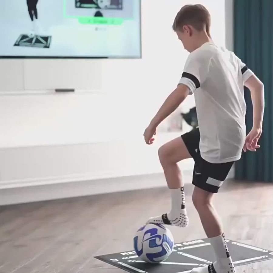Youth Football Training Mat – Skills Program Video Guide & Anti-Slip