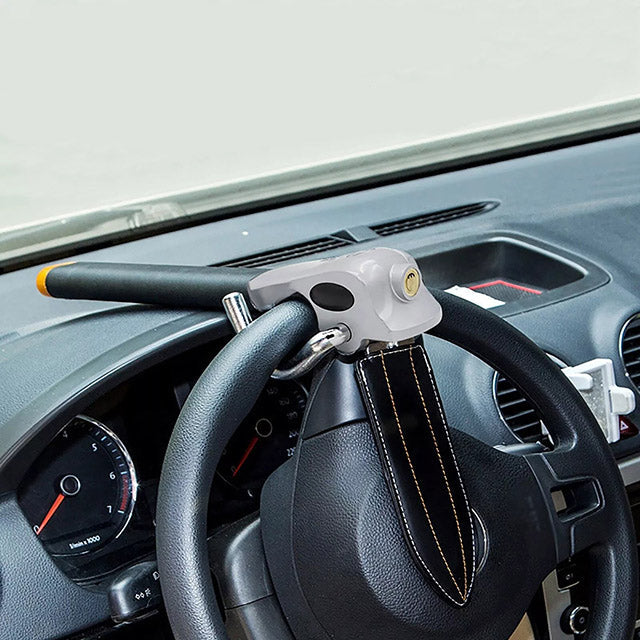 Steering Wheel Lock – High-Visibility Universal Fit Anti-Theft & Heavy-Duty