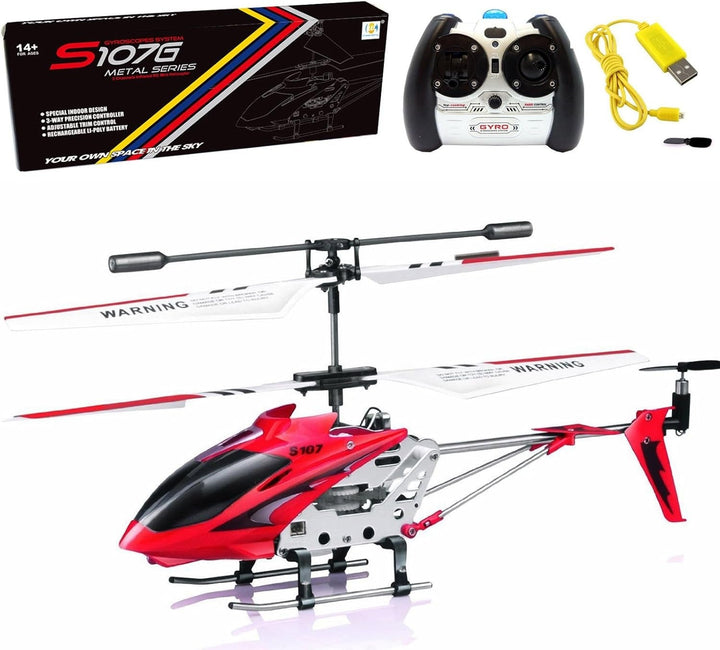 Mini RC Helicopter – Unbreakable Gyro 3-Channel Red