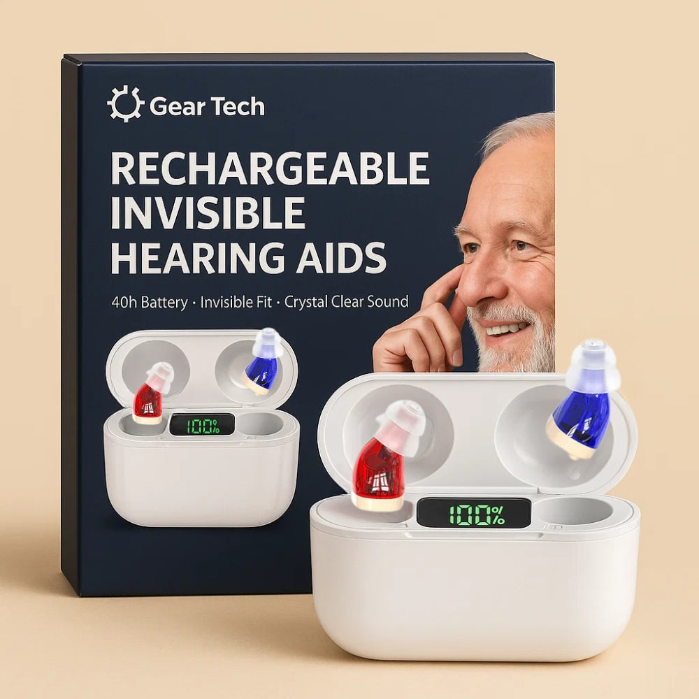 Invisible In-Ear Hearing Aids – Rechargeable Clear Sound Digital & Discreet