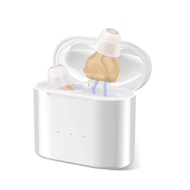 Invisible Rechargeable Hearing Aids – Men Women Digital Clear Sound & In-Ear