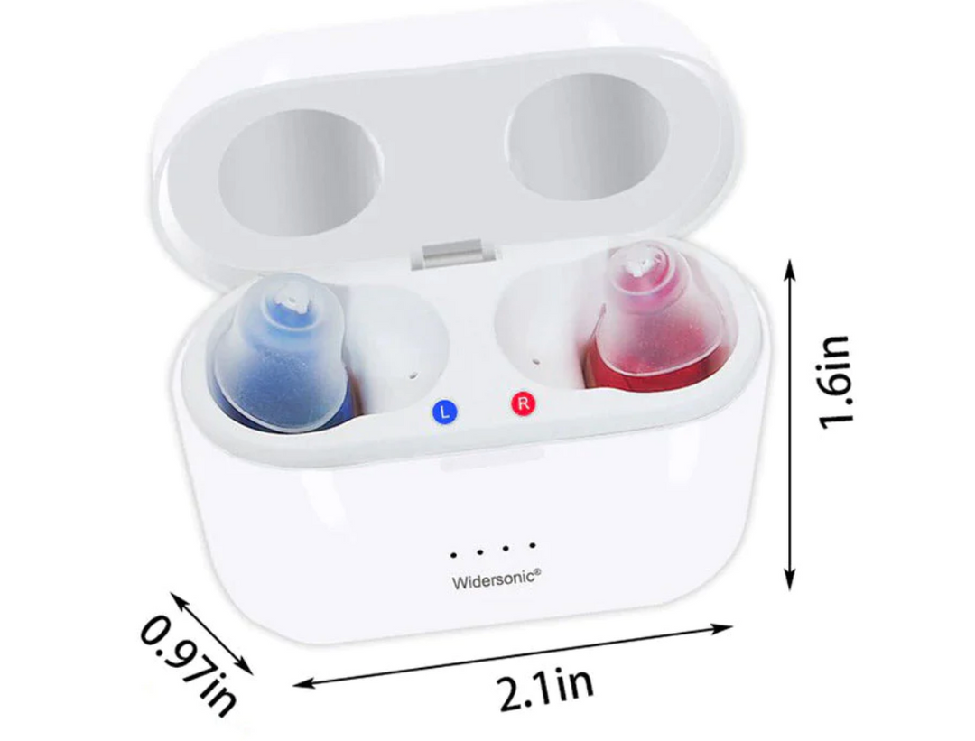Invisible Rechargeable Hearing Aids – Men Women Digital Clear Sound & In-Ear