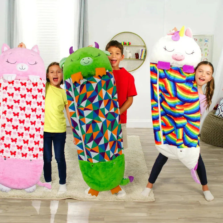 Kids 2-in-1 Sleeping Bag & Cuddle Toy – Portable Cosy & Washable