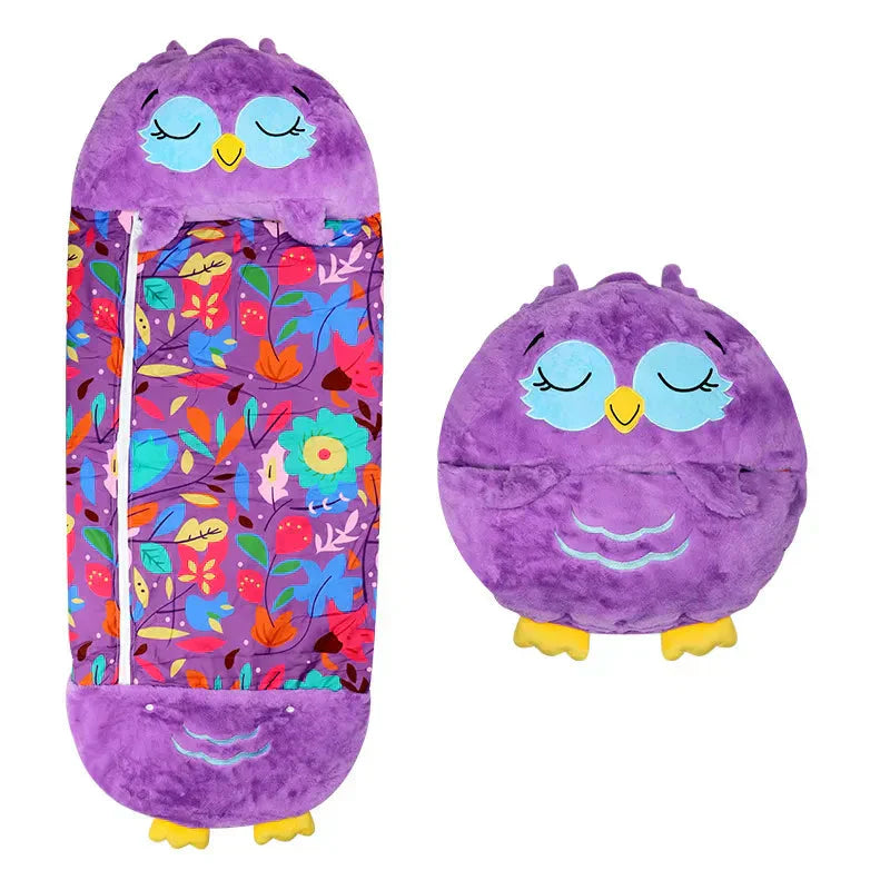 Kids 2-in-1 Sleeping Bag & Cuddle Toy – Portable Cosy & Washable