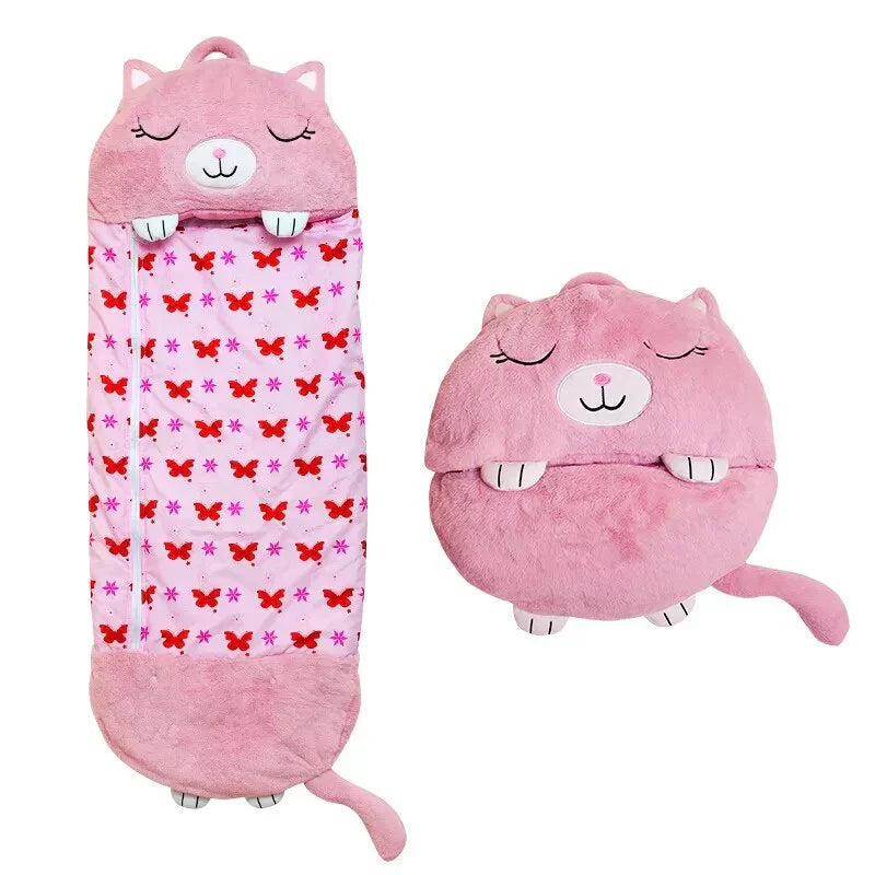 Kids 2-in-1 Sleeping Bag & Cuddle Toy – Portable Cosy & Washable