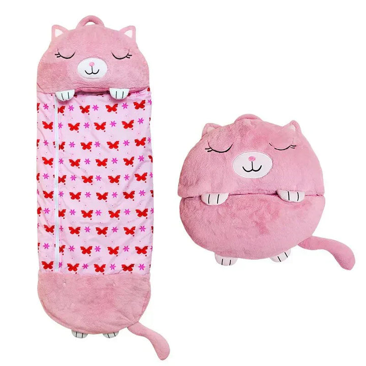 Kids 2-in-1 Sleeping Bag & Cuddle Toy – Portable Cosy & Washable