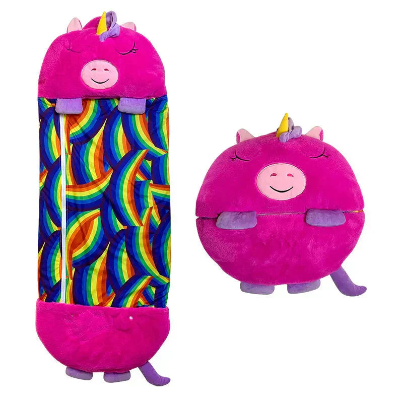 Kids 2-in-1 Sleeping Bag & Cuddle Toy – Portable Cosy & Washable