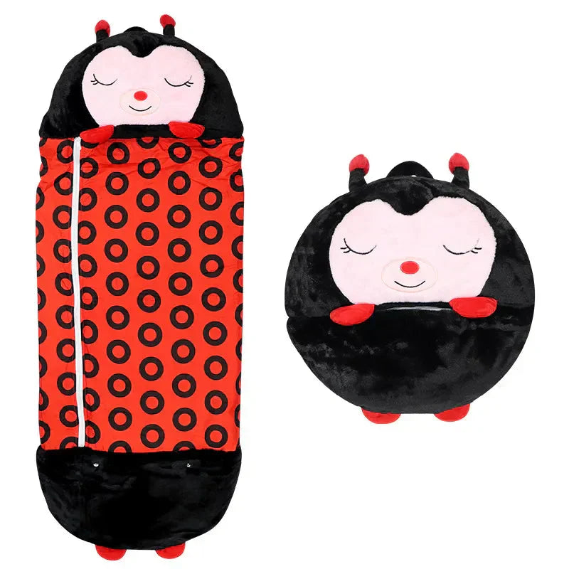Kids 2-in-1 Sleeping Bag & Cuddle Toy – Portable Cosy & Washable