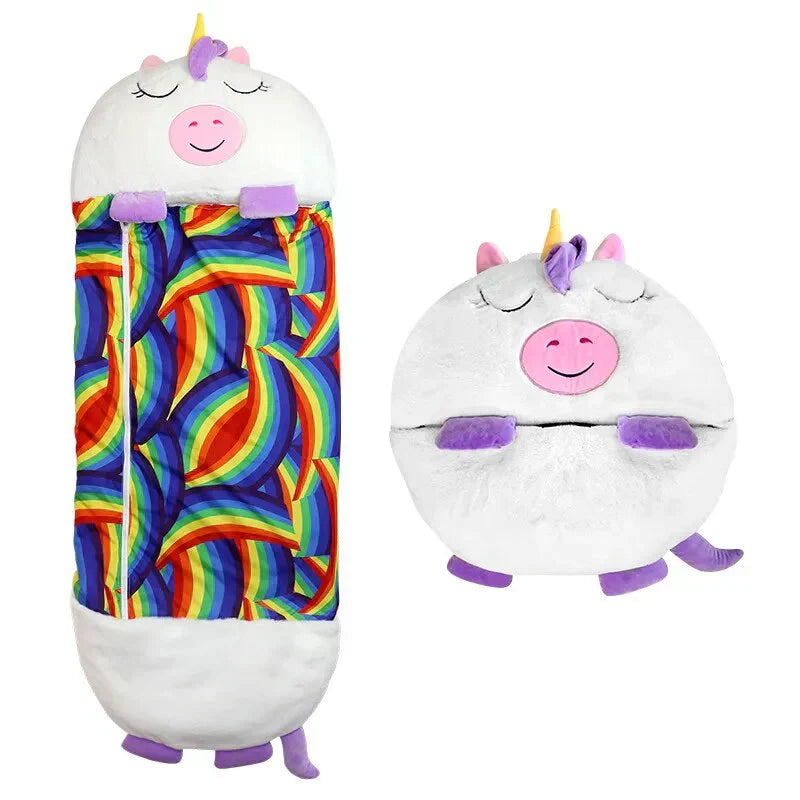 Kids 2-in-1 Sleeping Bag & Cuddle Toy – Portable Cosy & Washable