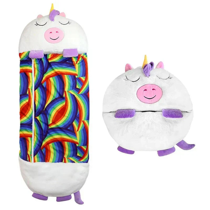 Kids 2-in-1 Sleeping Bag & Cuddle Toy – Portable Cosy & Washable