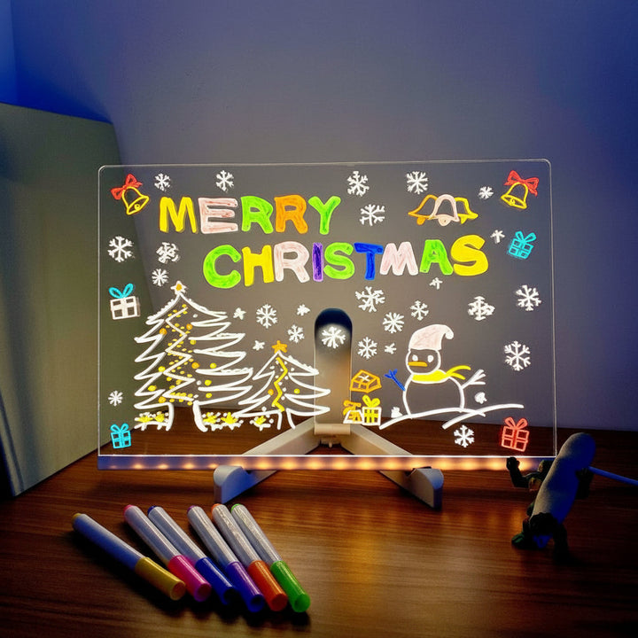 LED Drawing Board for Kids – Reusable Light-Up Writing Tablet