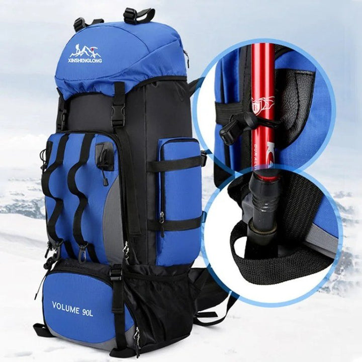 Men's 90L Hiking Backpack – Waterproof Lightweight Durable & Rain Cover