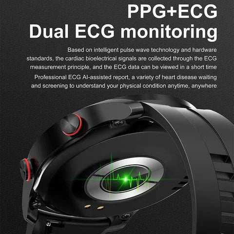 Men's Health Monitoring Smartwatch – Heart Rate GPS Sleep & Fitness Tracker