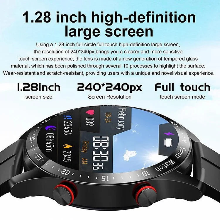 Men's Health Monitoring Smartwatch – Heart Rate GPS Sleep & Fitness Tracker