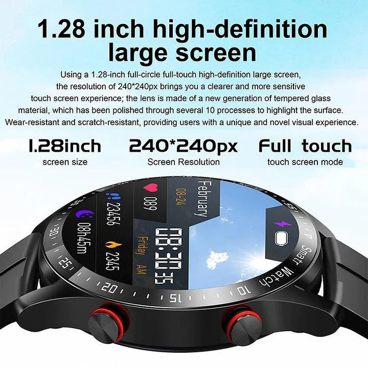 Men's Health Monitoring Smartwatch – Heart Rate GPS Sleep & Fitness Tracker